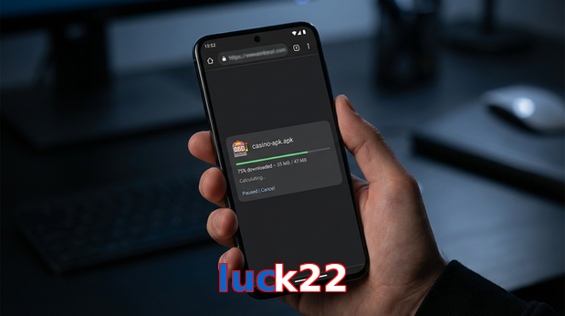 Main screen of Luck22 apk page for PK players