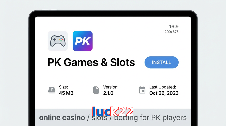 Game list for Luck22 gameapk section